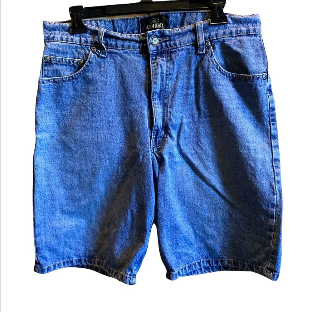 Redhead Mens Size 33 Comfort Waist Denim Casual Blue Jeans Shorts